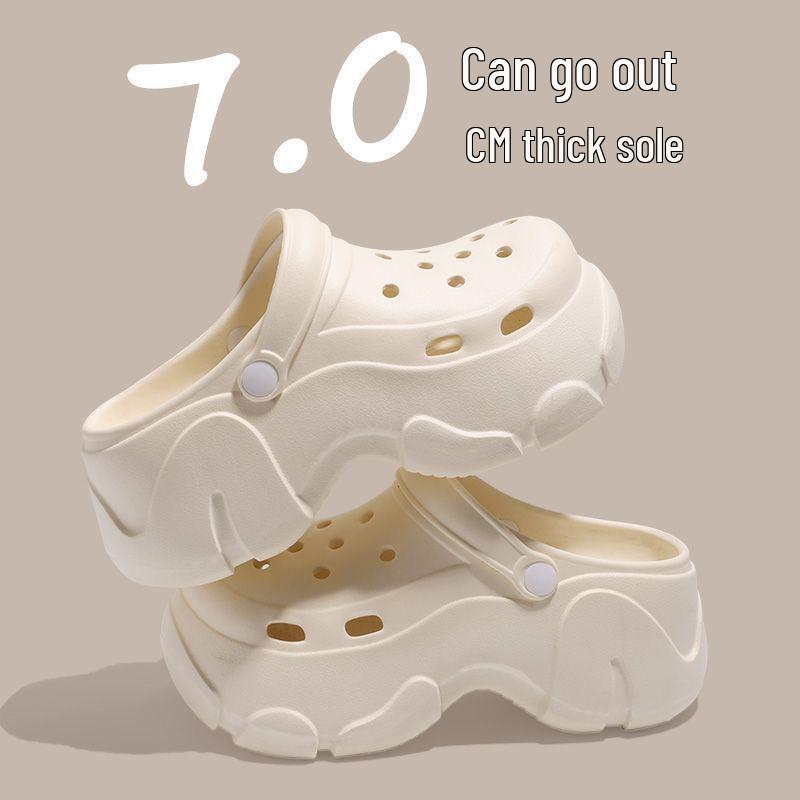 Женские нескользящие пляжные туфли из ЭВА, увеличивающие рост, 2025 39-40