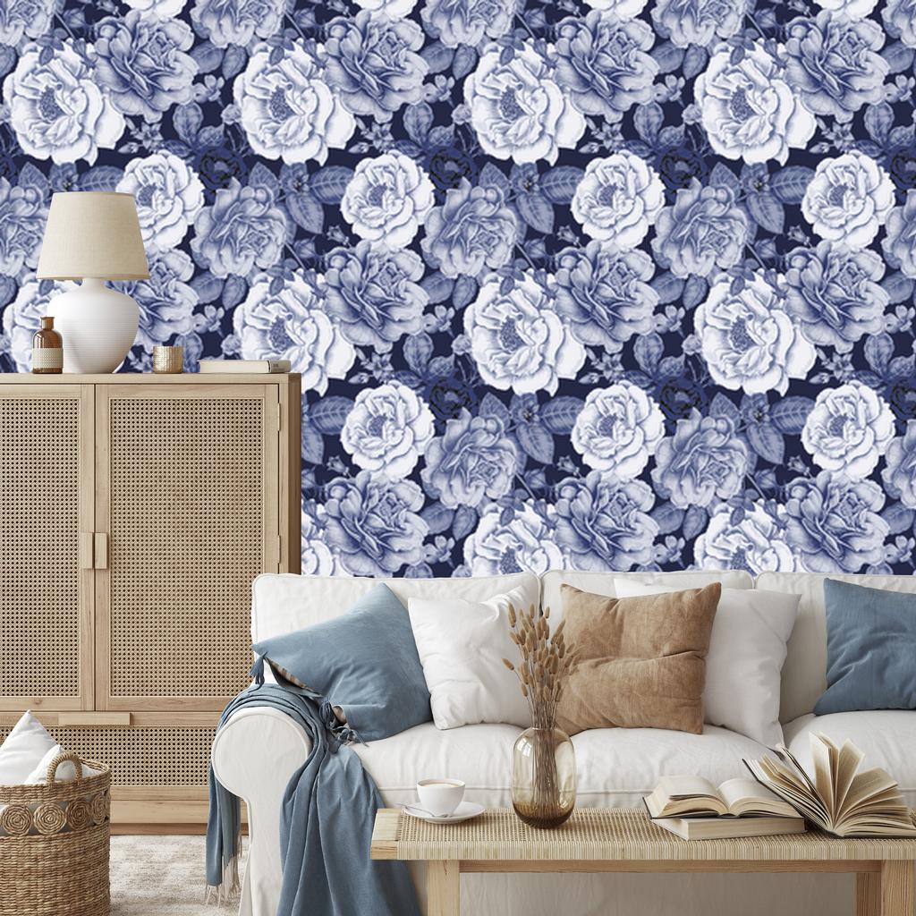 Peonies Wallpaper for Living Room and Bedroom 50x1000