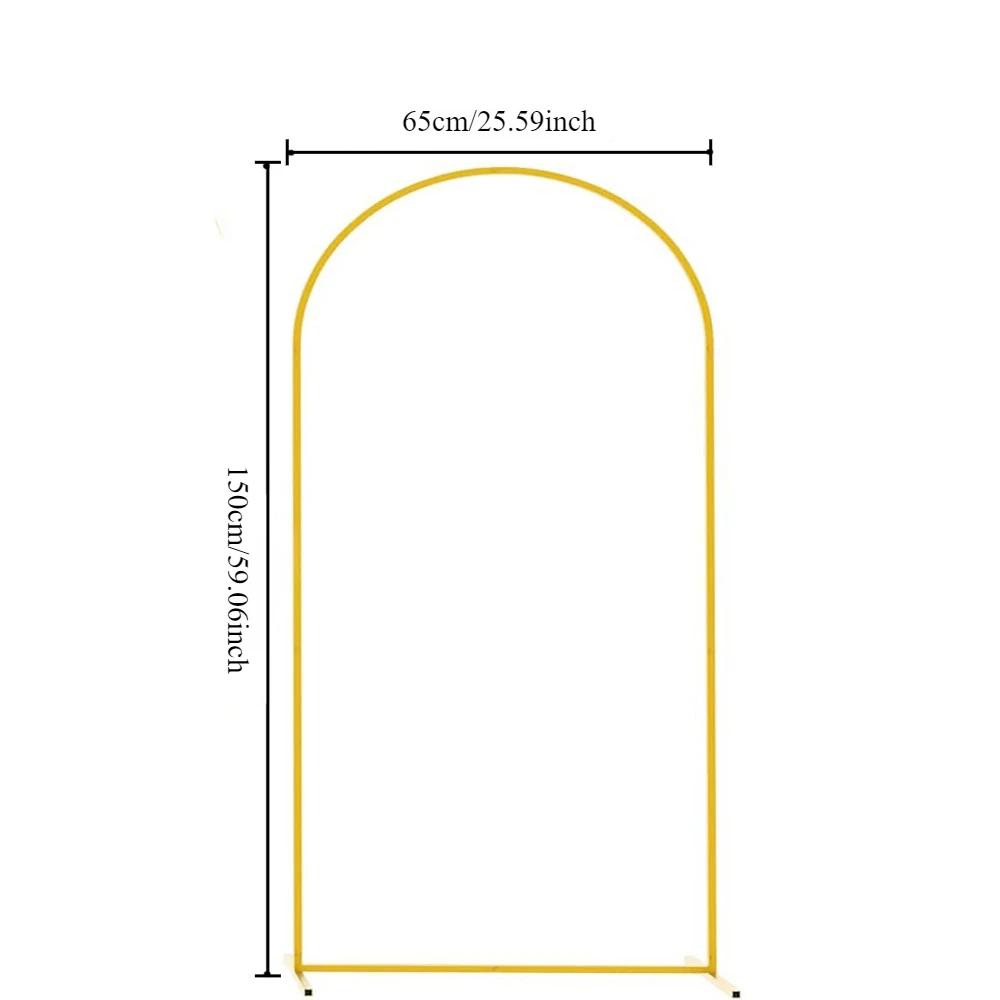 New Metal Arch Backdrop Stand Gold Wedding Arch Stand Arched Frame for Birthday Party Ceremony Celebration Decoration 1PC