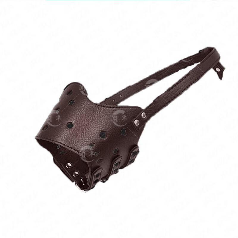 WenZao Tactical PU Leather Dog Muzzle