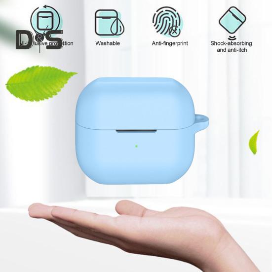 Jednobarevné ochranné pouzdro na sluchátka odolné proti nárazu odolné proti nárazu 360stupňová ochrana silikonové nabíjecí pouzdro pro SamsungGalaxy Buds 3/3pro