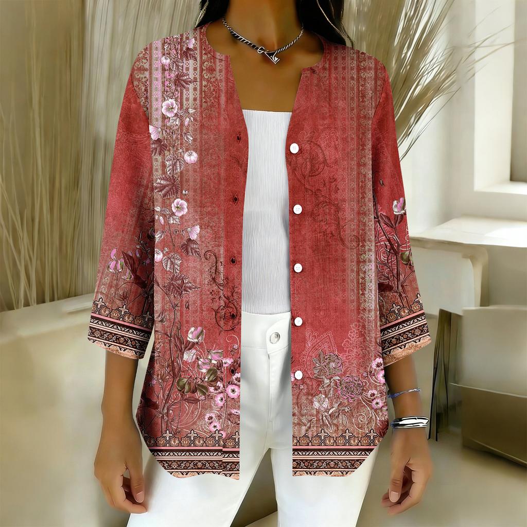 Women's 3/4 Sleeve Shirts Graphic Tees Shirts Casual Basic Tops Pullovers