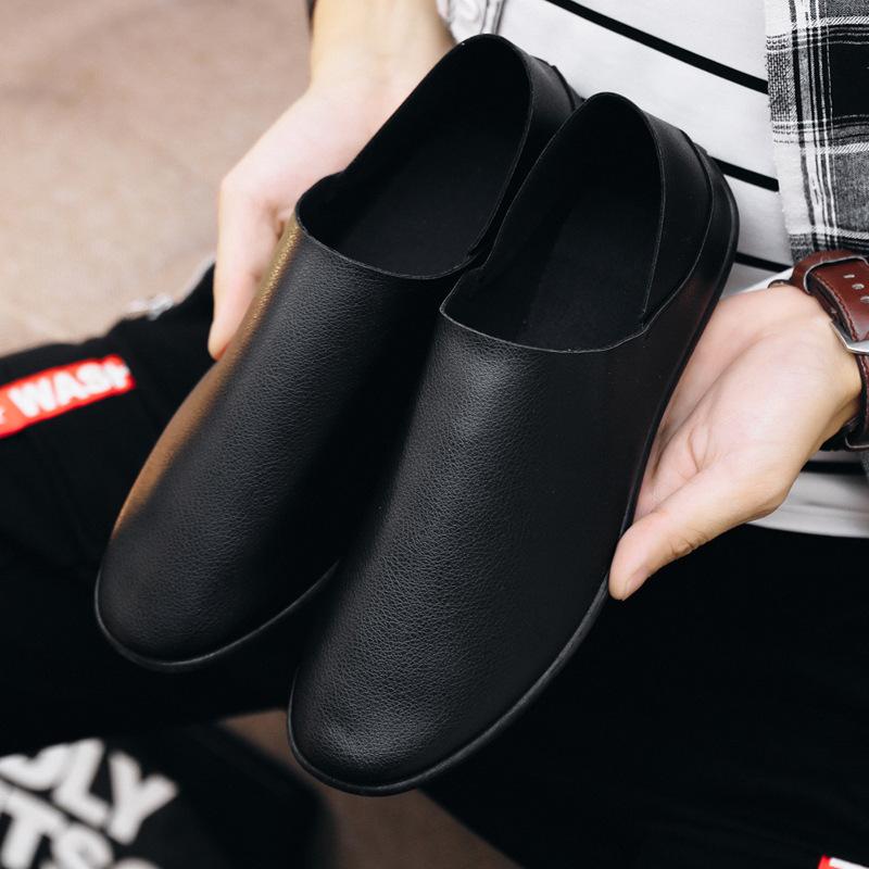 Doudou Schuhe weiche Sohle atmungsaktiv Freizeitschuhe einfarbig soziale flache Schuhe Studenten Persönlichkeit Freizeit Schuhe Herren