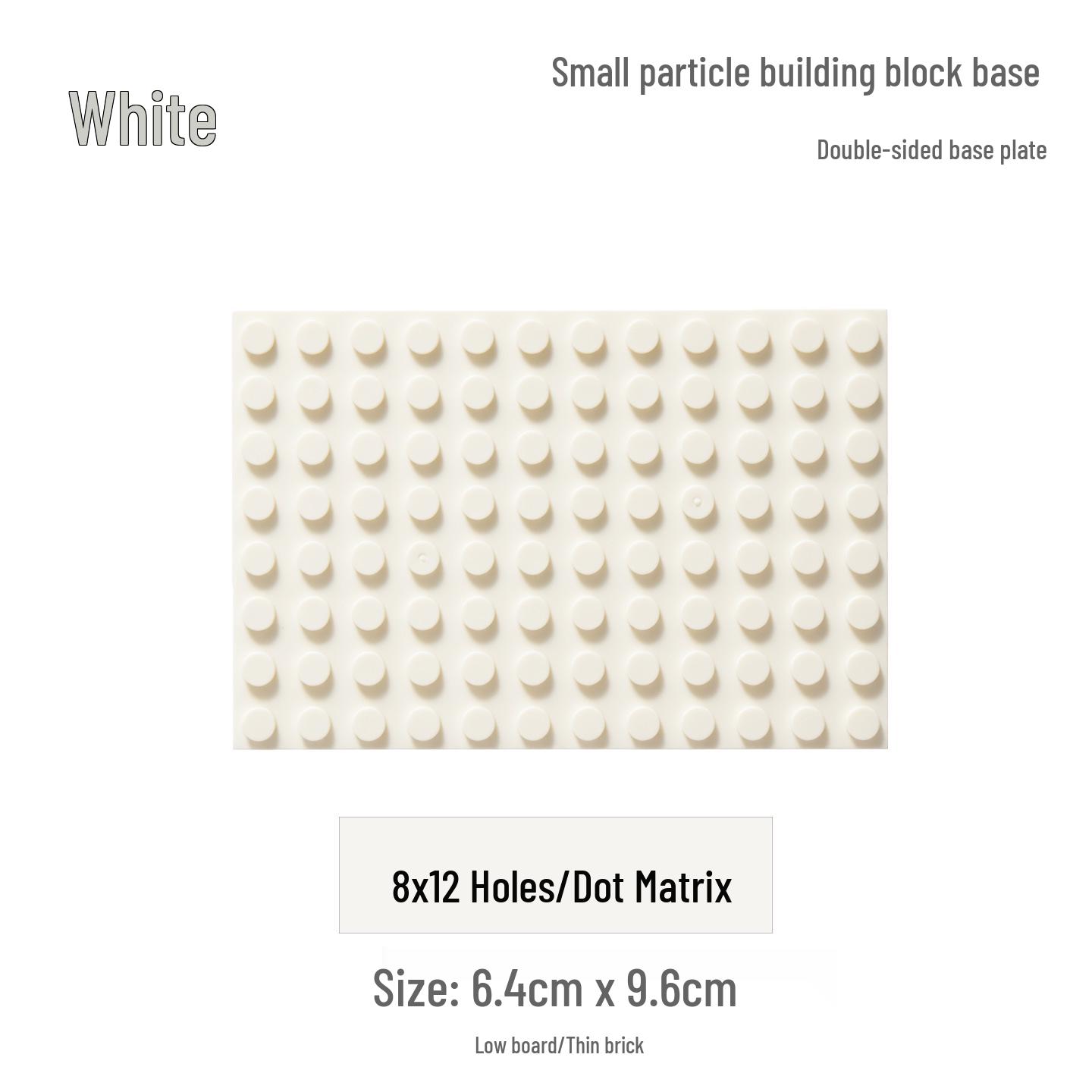 

CrossMOC 8x12 Dots Base Plate: Compatible with Lego Building Blocks for Science Education and Assembly Projects 1 piece