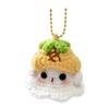 Halloween Crochet Ghost Ornament Cute Handmade Knitted Frog/Cat/Spider/Strawberry Ghost Hanging Decoration for Car Rearview Mirror Bag Charm