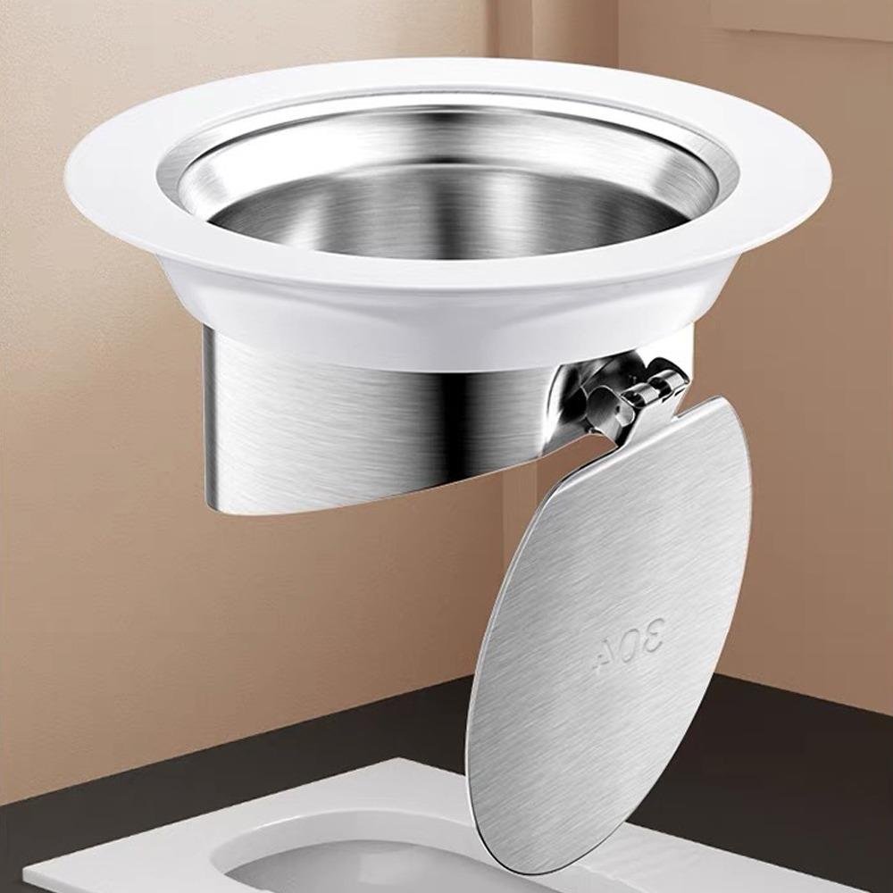 Prevent Backflow Toilet Odor Stopper Stainless Steel Sewer Anti-smell Plug  Bathroom Fitting
