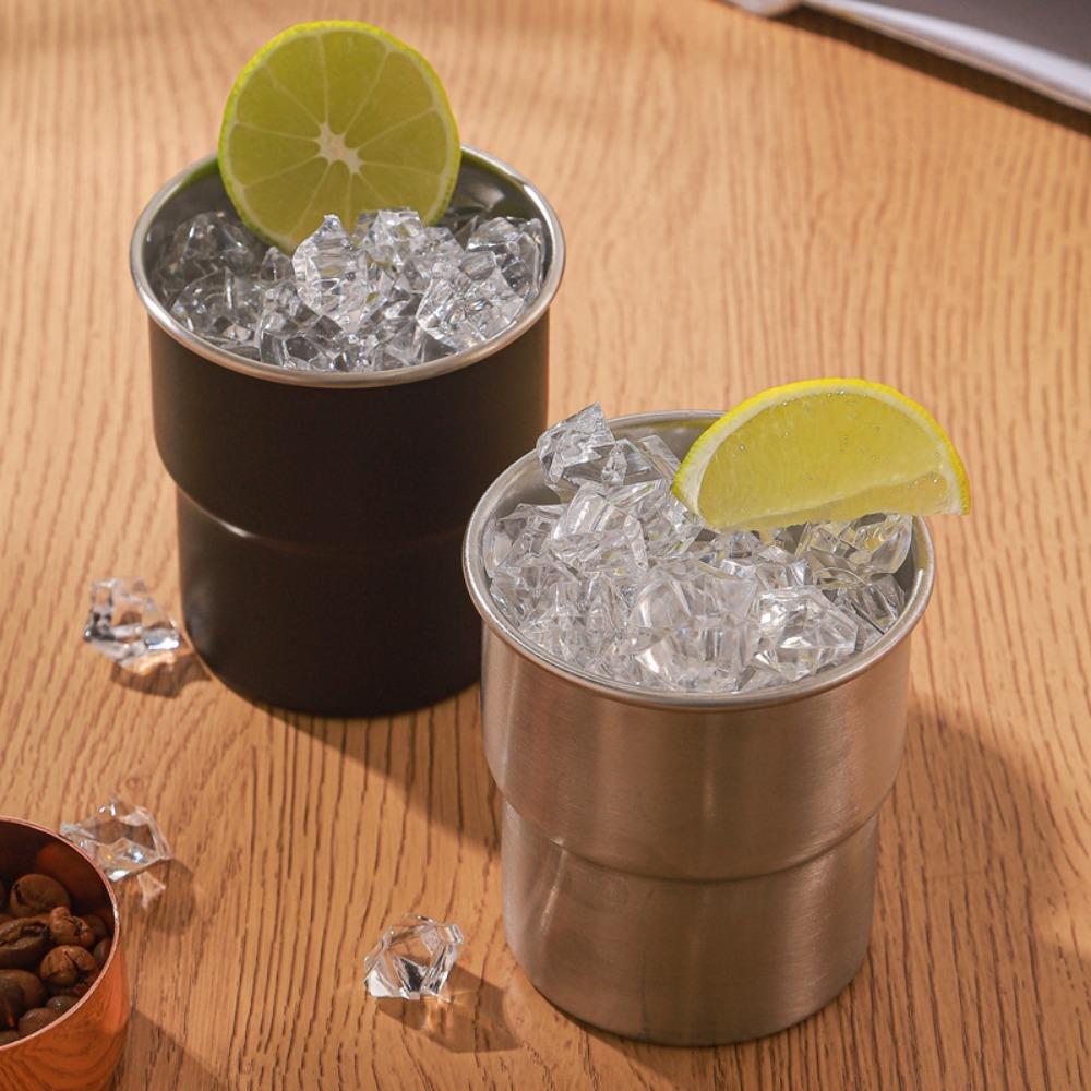 300ml/10oz Stainless Steel Drinkware Water Cup 304 Stainless Steel Coffee Cup Suitable for Family Outdoor Camping Travel Mug