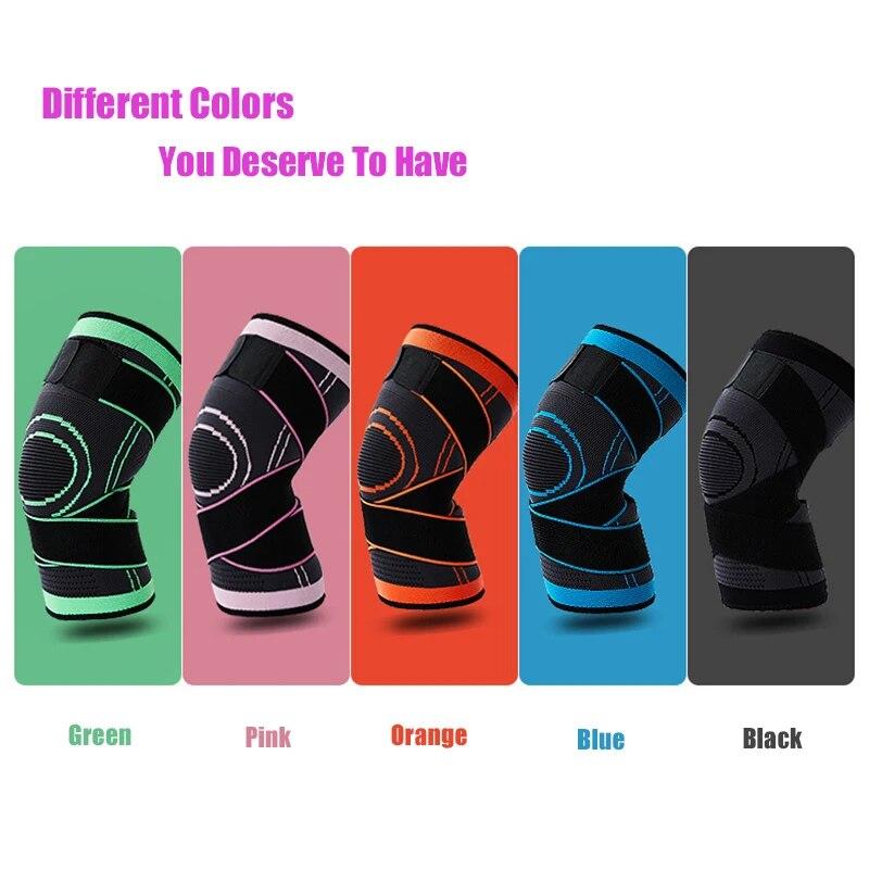 Sports Fitness Knee Pads Elastic Band Nylon Sports Compression Cuffs For Basketball, Running, Volleyball, Cycling