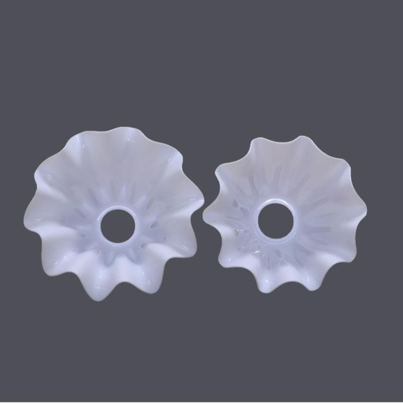 1Pcs Diy Wall Night Restaurant Chandelier Replacement E27 Plastic Bell Orchid Lampshade Hanging Lamp Accessories Table Parts