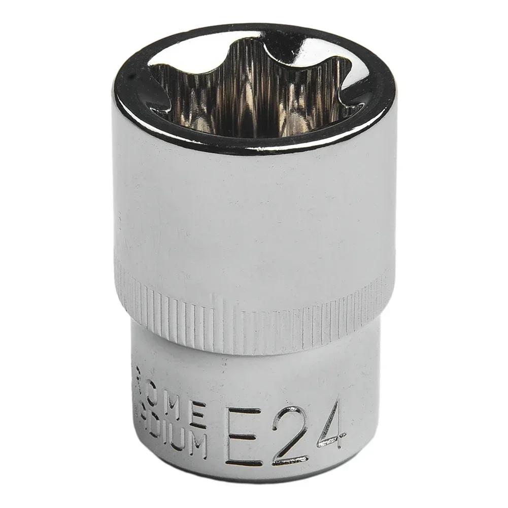 Hand Tool E Type Sockets 1/2 Square Tool Female Torx Socket For Ratchet End Wrench Head E10/E12/E14/E16/E18/E20/E22/E24