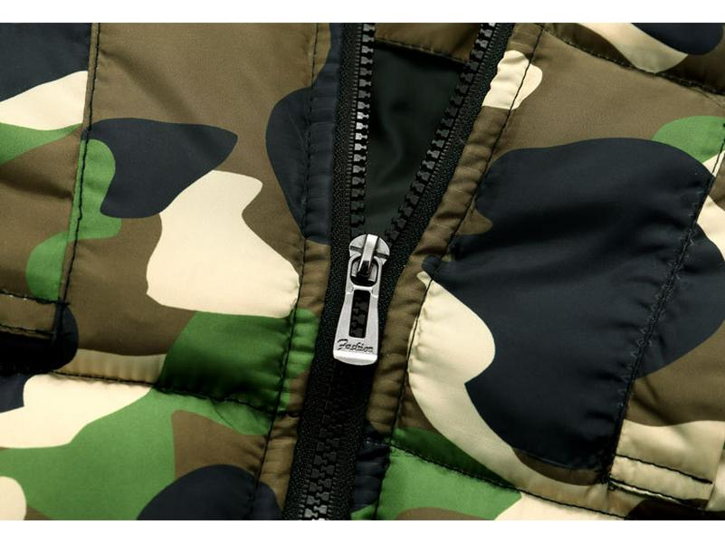 2025 Kids' Mid-Length Down Cotton Jacket with Fur Collar for Boys and Girls - Thickened for Autumn and Winter
