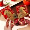 6Pcs/Set Paper 2026 New Year Red Envelope Chinese Style Gold Stamping Horse Year Money Envelope Traditional Blessing