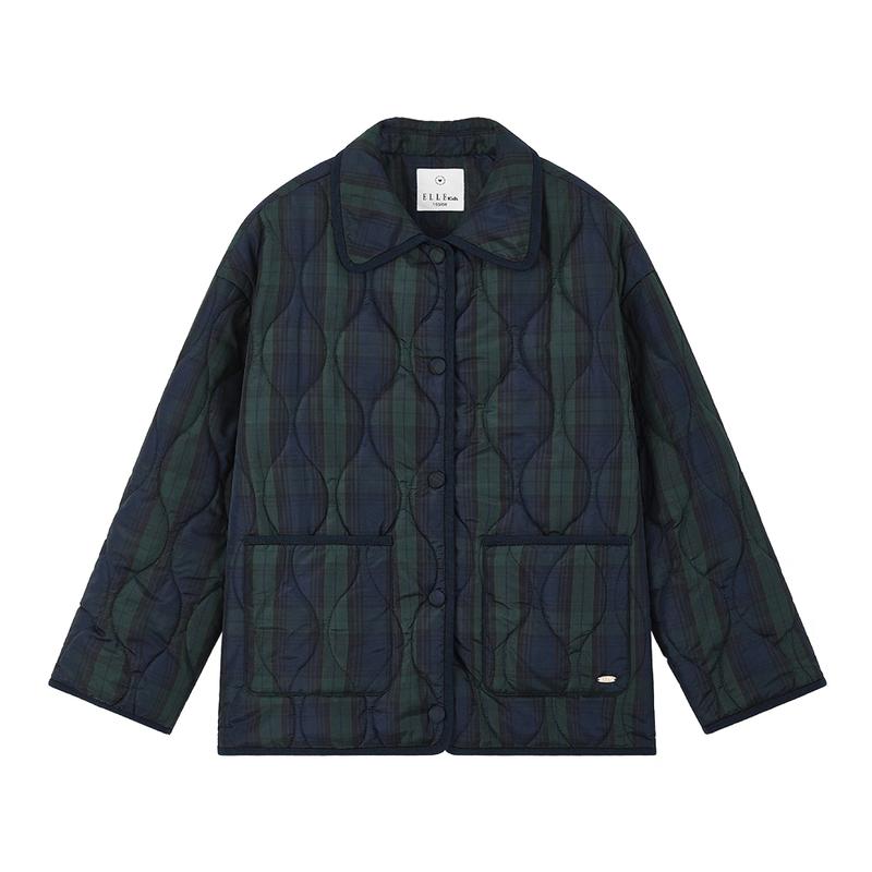 

ELLE KIDS Girls Plaid Quilted Winter Jacket 150