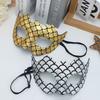 Sexy Carnival Mermaid Mask with Laser Fish Scale Iridescent Masquerade Party Costume Prop for Women Prom & Carnival Performance