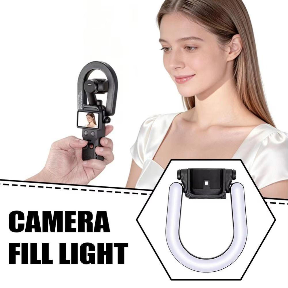 Rechargeable Ring Fill Light Beauty Fill Light for DJI Osmo Pocket 4 3 Vlog Photography Accessories