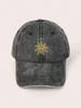 Embroidered Sun Baseball Cap Vintage Washed Unisex Mesh Trucker Hat Breathable Adjustable Golf Sun Hat