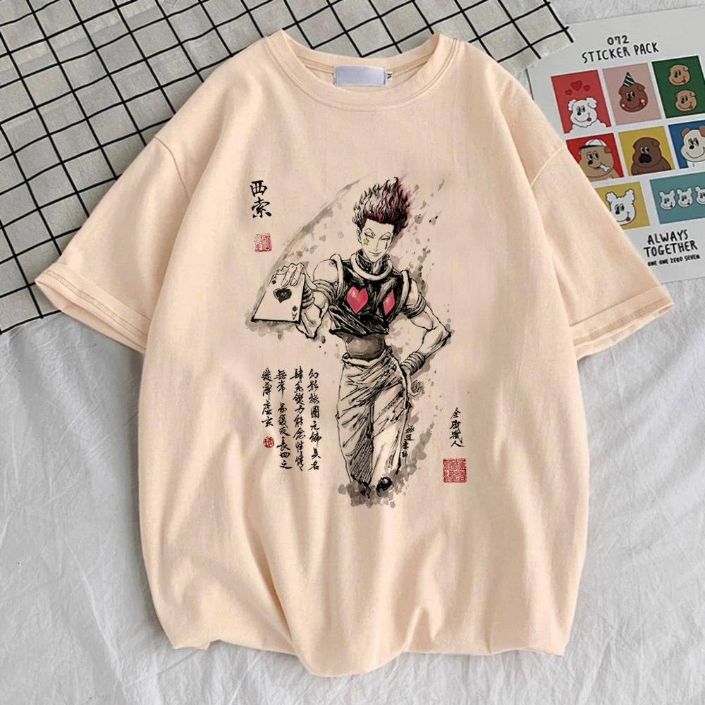 Hunter x Hunter Killua Zoldyck Hisoka Kurapika Gon top tees female Colorful Grunge top tees Trendy harajuku korean clothes