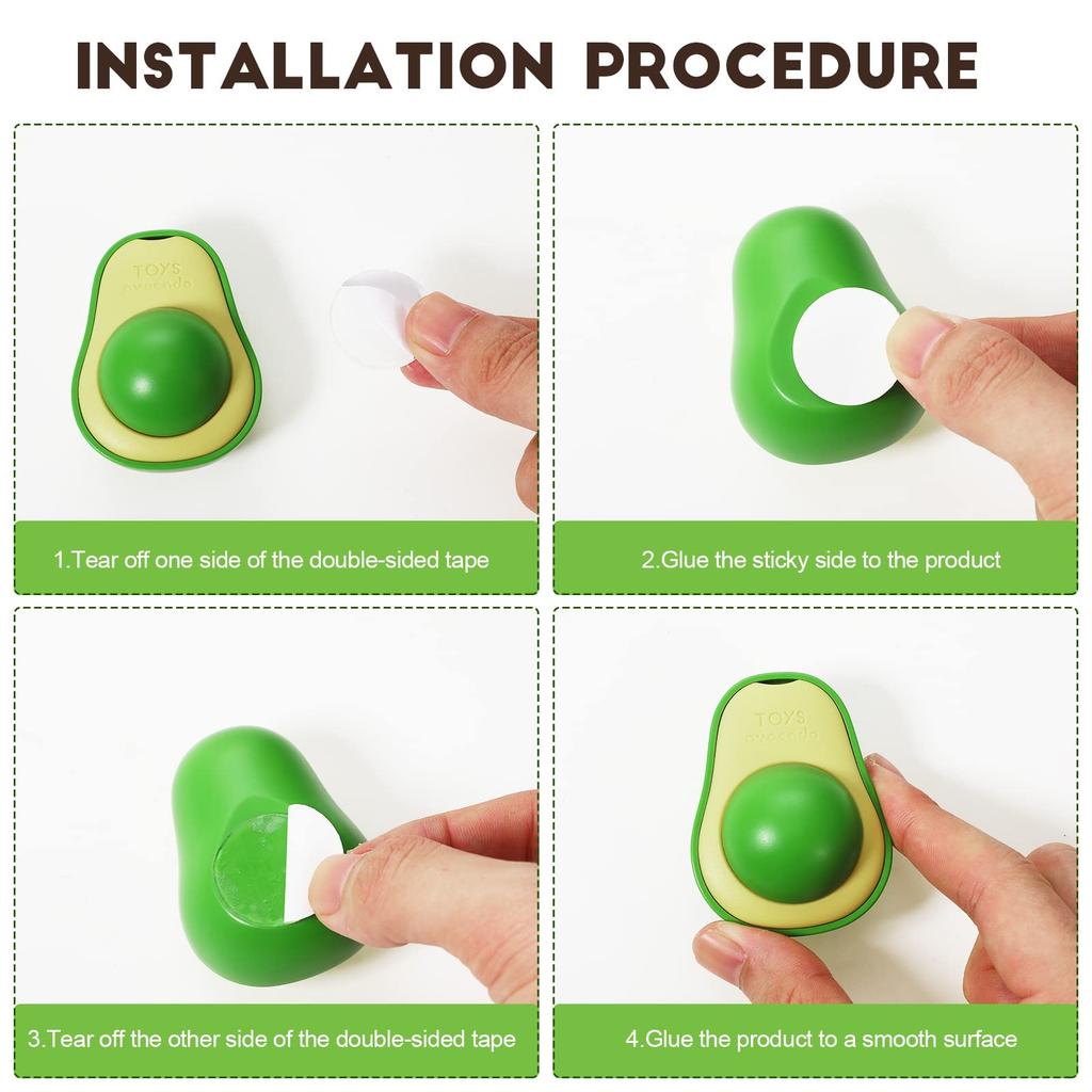 Catnip Ball Cat Toy Cat Wall Treats Silvervine Catnip Toys for Indoor Cat, Cat Teeth Grinding Chew Toys Teeth Cleaning Roller