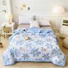 New Washed Cotton Summer Thin Quilt Skin-friendly Grinding Summer Cool Quilt Printing Soft Bedspread Blanket Print Bedspread Bed Cover Home Textiles