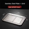 New 304 Stainless Steel Stainless Steel Baking Tray Oil Filter Removable Cooling Rack BBQ Tray Bakeware Oven Use