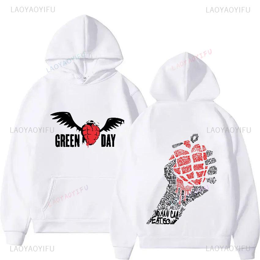 

Модный худи Green Day для мужчин с принтом Green Day, худи Харадзюку, осенние хип-хоп спортивные топы S