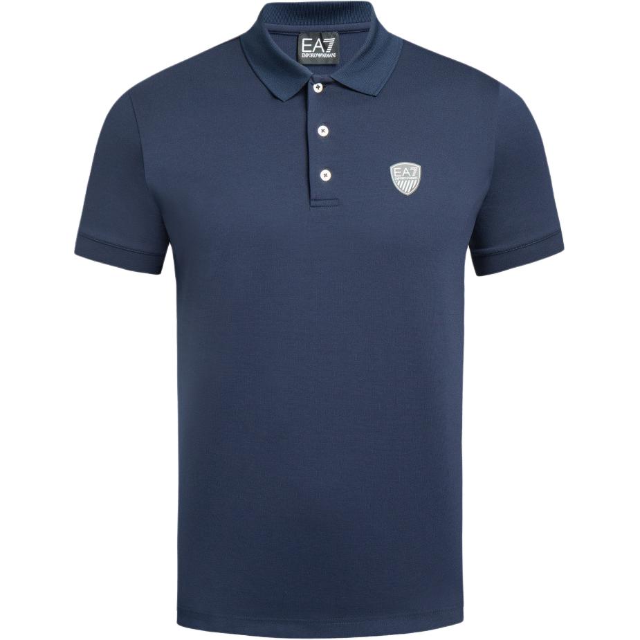 

Emporio Armani EA7 Solid Slim Fit Crew Neck Short Sleeve Polo Shirt Men tops Light-Blue 3LPF08-PJEEZ-1537 S