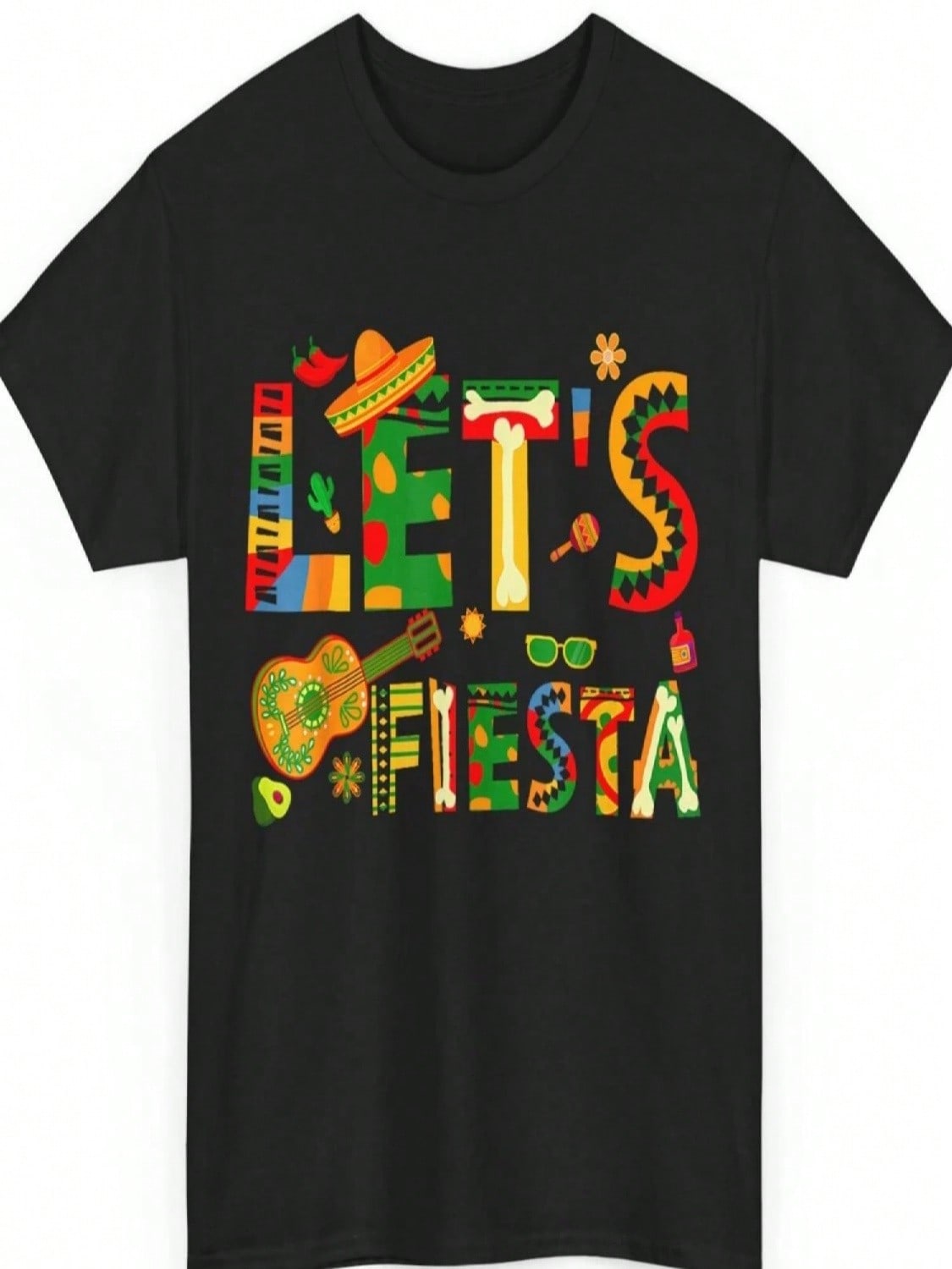 Camiseta de Cinco de Mayo para hombres y mujeres, estilo fiesta mexicana de manga corta para amantes de la comida mexicana, moda de verano casual para S