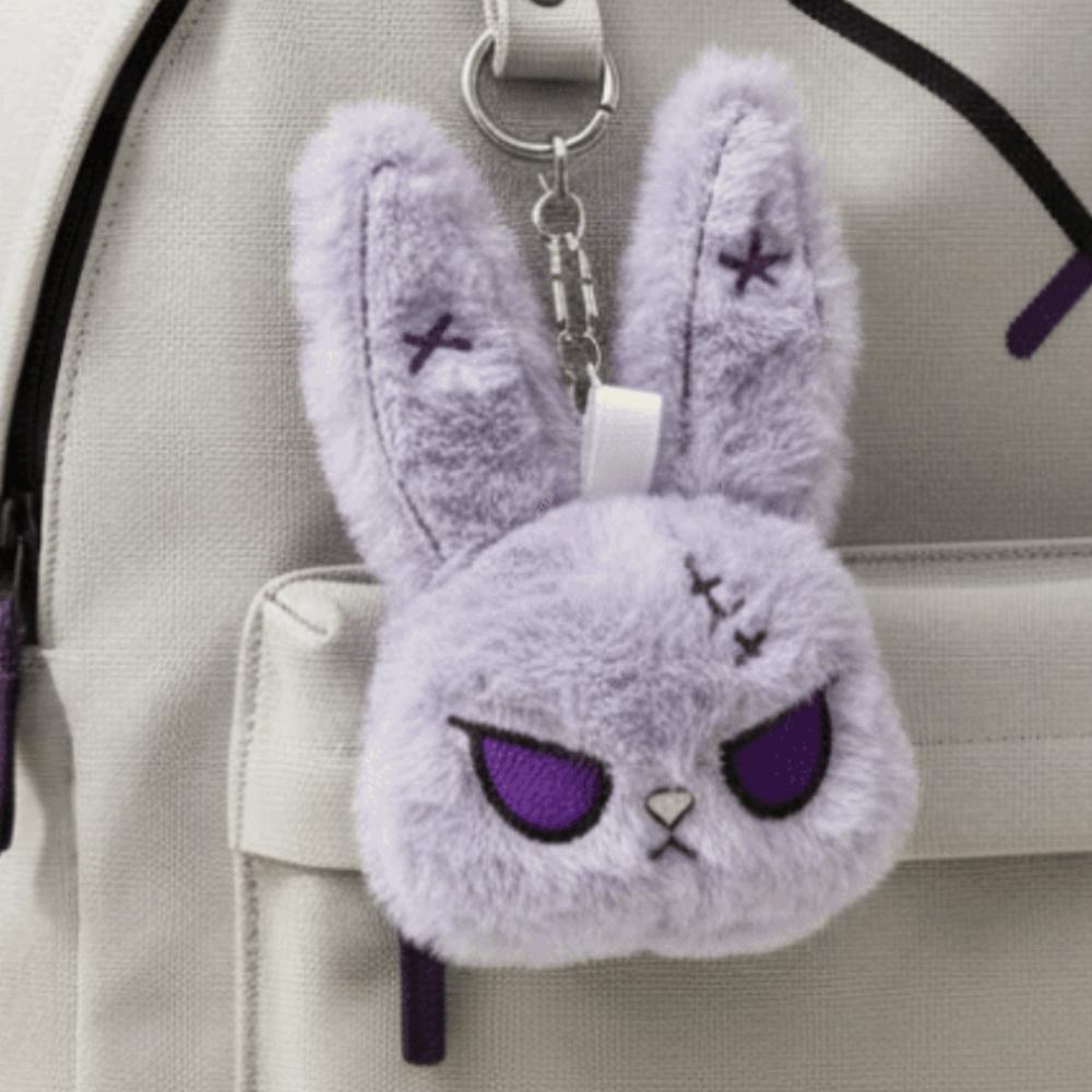 Soft Gothic Rabbit Compact Stitched Bunny Spooky Toy Halloween Plushie Teens