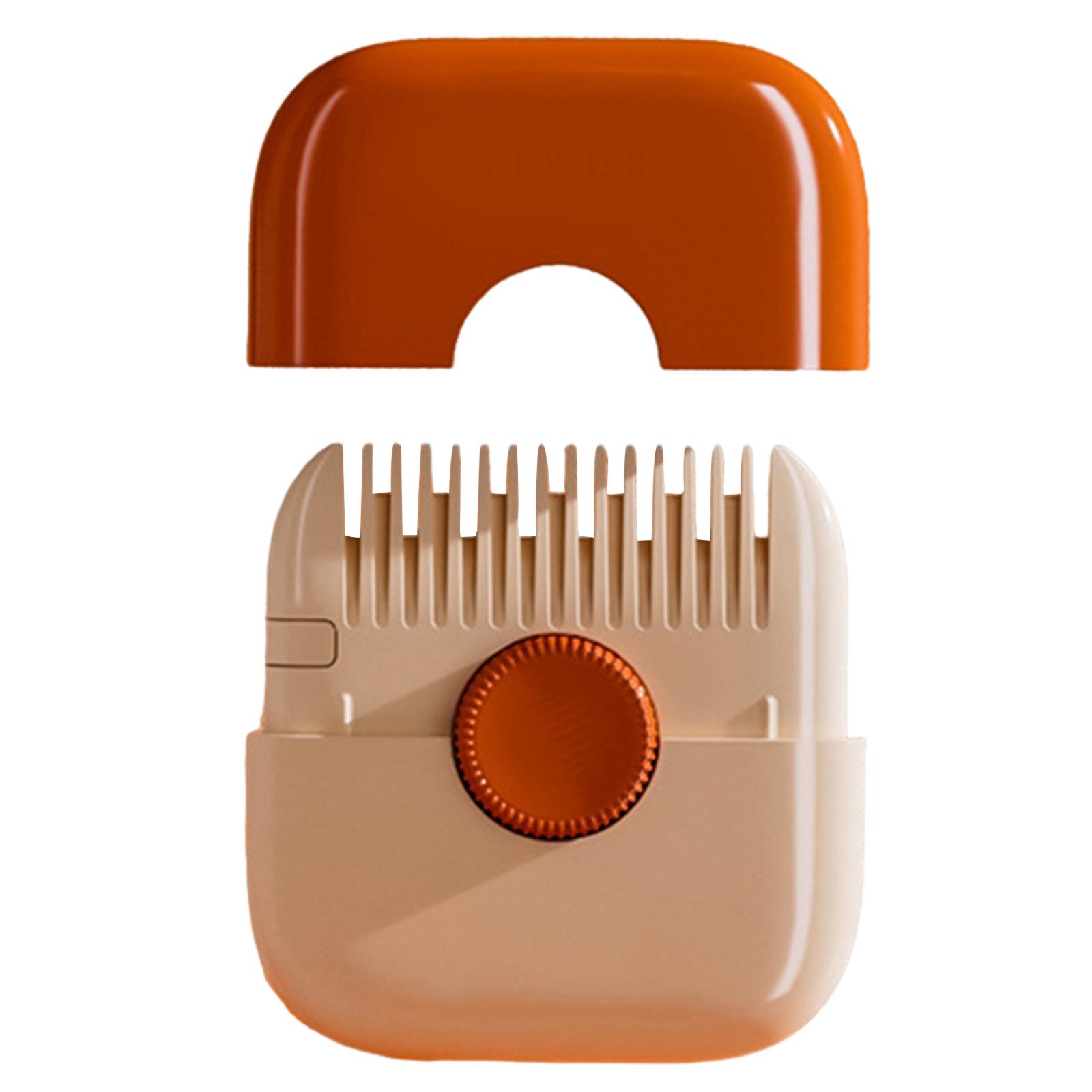 

2 в 1 бритва для волос расческа многофункциональный триммер для волос триммер для челки расческа для стрижки волос двухсторонняя расческа для стрижки волос оранжевый