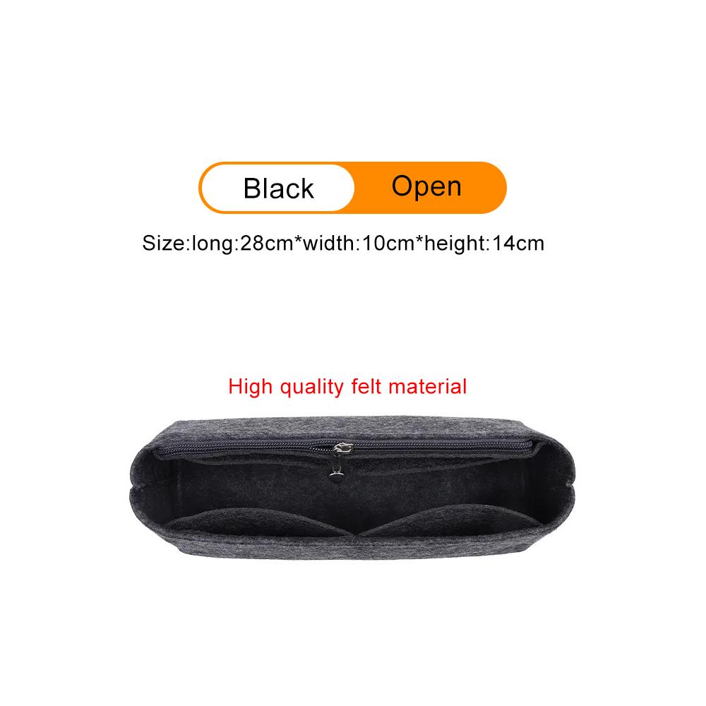 

Bag s Felt Insert Bag Organizer Velvet Purse Organizer Bag Make Up Bags Zippered Pouches Beauty Lining Bag Ultra Light Storage 1 piece
