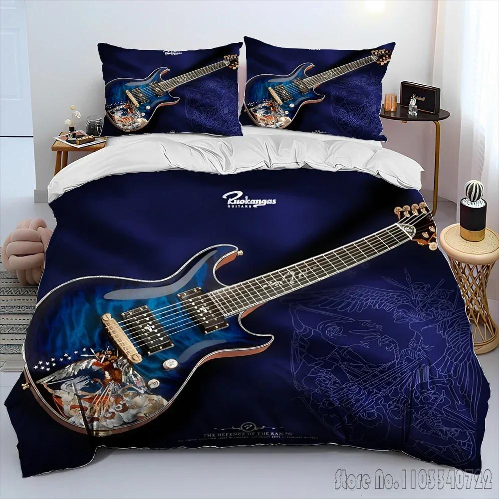 

Комплект пододеяльника 3D Классическая гитара Электрогитара HD Чехол для одеяла для детских постельных комплектов Постельное белье Декор спальни Baby 120x150cm