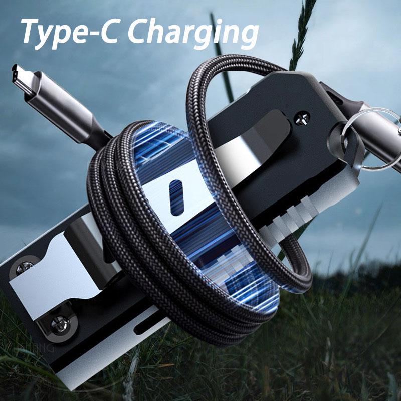 Multifunctional LED Flashlight Keychain Rechargeable Mini Torch with COB Work Light Keyring Torch Camping Walking Pocket Lamp
