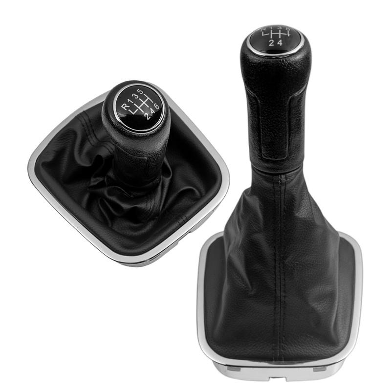 Gear Shift Knob Shifter Lever Stick Gaiter Boot Cover Cars Accessories for Volkswagen VW POLO 6C 2011- 2015 2016 2017 2018 2019