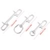 Dual Head Marine Diving D Ring Snap Hooks With Swivel Bolt Snap Hook Clip 316 Stainless Steel Oval Swivel Spring Snap Hook
