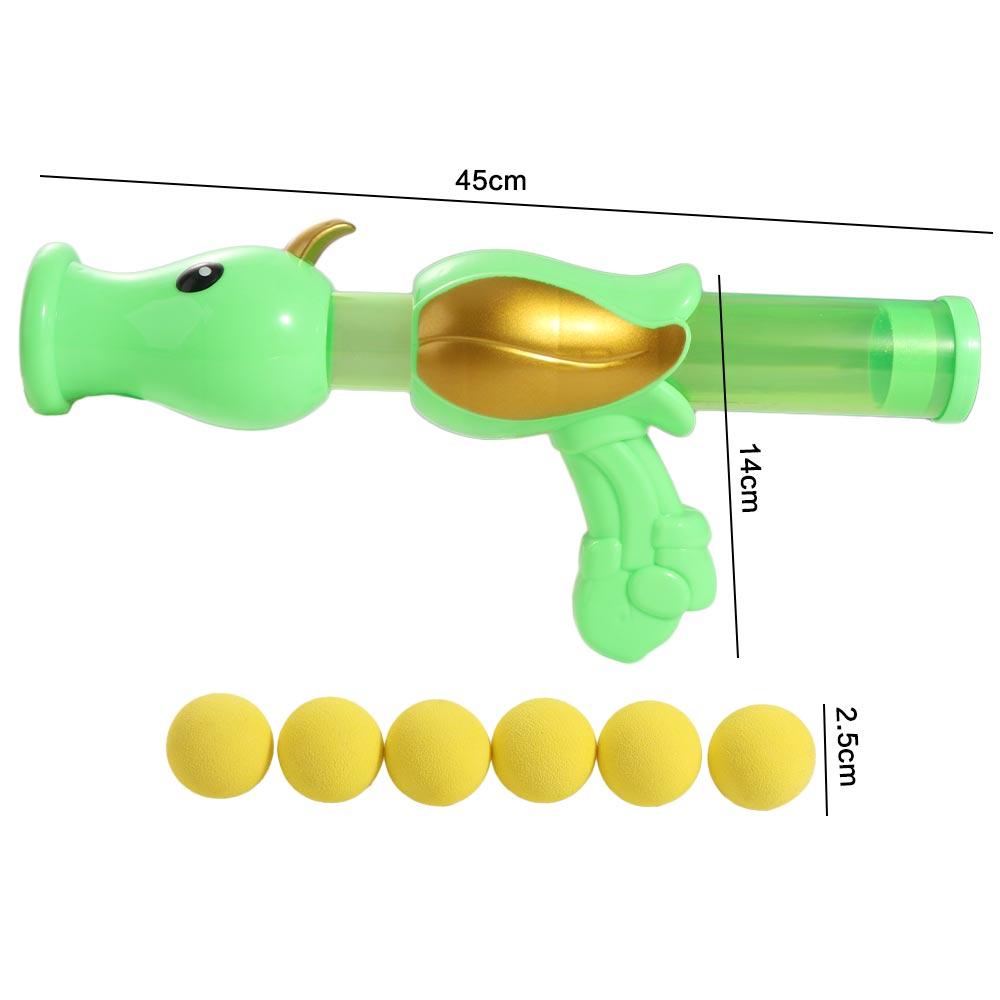 Elastic Pea Aerodynamic Launcher Plastic Kitten Toys Launcher Interactive Cat Toy Ball Puppy