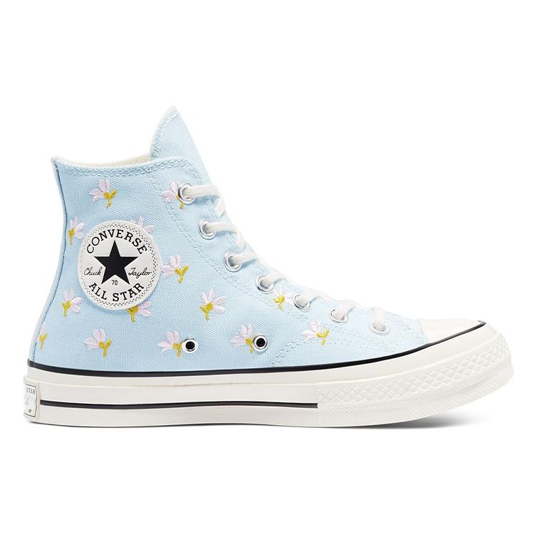 (WMNS) Converse Chuck 70 High 'Embroidered Floral Print - Chambray Blue' Women's 570917C