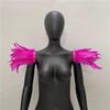 Gothic Halloween Masquerade Feather Shawl Costume Accessory