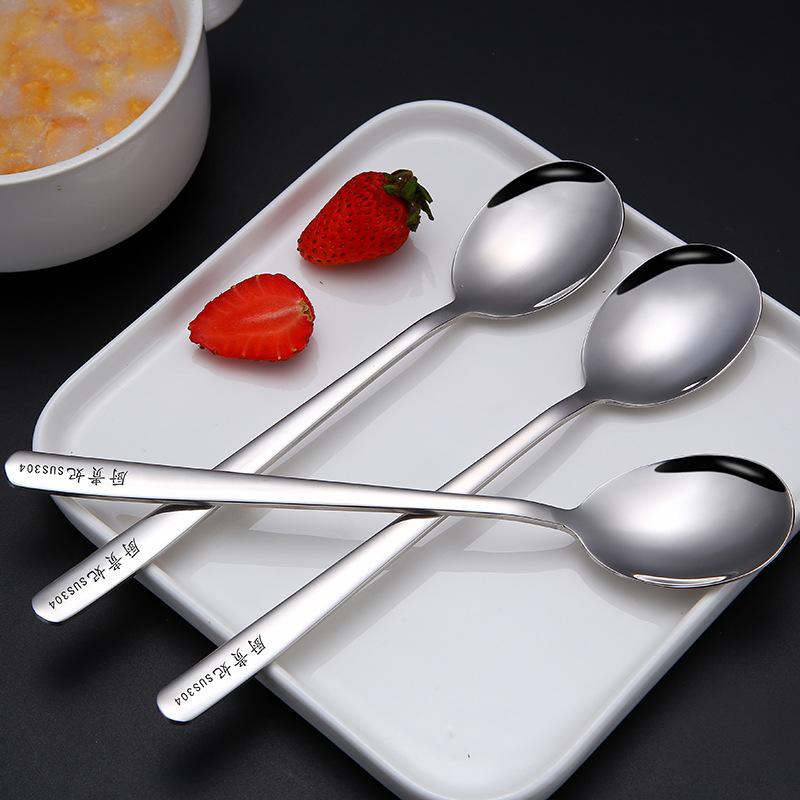 1pcs 304 Stainless Steel Spoon Long Handle Spoon Creative Cute Long Spoon Spoon Children Tableware