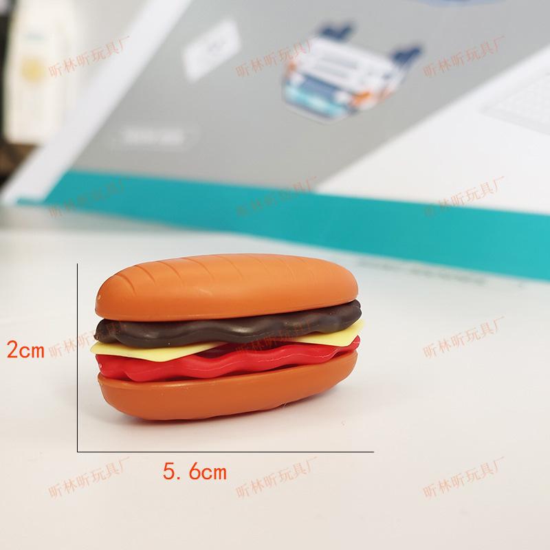 Diy Children'S Play House Burger Western Food Kitchen Simulation Breakfast Toast Sandwich Food Play Model