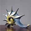 Resin Conch Statue Sea Snail Animal Sculptures Whelk Figurines Crafts Christmas Gift Porch Home Office Decoration Ornaments
