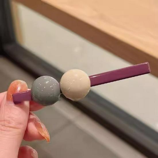 Korean Candy Color Bangs Hair Clip - Women's Side & Forehead Duckbill Headwear