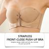 Zeriluna Strapless front-closure push-up bra3D Cup-shaped design, invisible fit, secure and non-slip, comfortable and breathable
