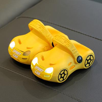 Children's Light-up Slippers, Car-shaped Sandals for Boys, Non-slip Soft-soled Kindergarten sandals2-8Lightweight