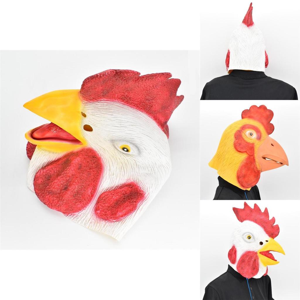 Halloween Chicken Mask With Latex Material For Costume Parties And Kids