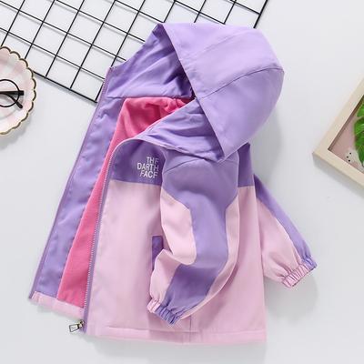 Girls Fashion Trench Coat Autumn and Winter Children Handsome Hardshell Jacket