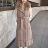 Detachable sleeves Plus Size L-7XL Fashion Woman Winter Coats With Belt Big Faux Fur Collar Long Parkas Hooded Loose Thick Female Jackets