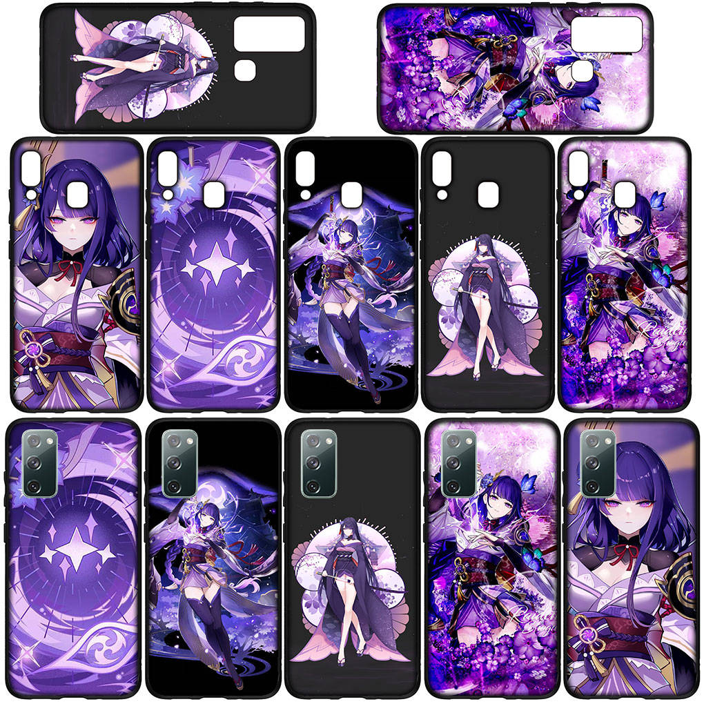 For Samsung Galaxy S24 S23 iPhone 16 15 14 Xiaomi Redmi Note 13 12 11 10 Plus 9 Pro Max X XR Phone Case Genshin Impact Baal Raiden Shogun OPPO Huawei