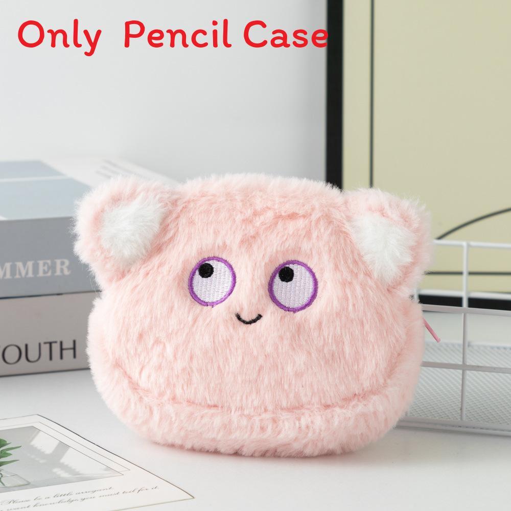 Plüsch Pinke Katze Münzbörse Mit Gesticktem Design Für Kinder Und Reiseaufbewahrung