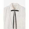 Cc Collect Dot Pattern Tie Shirt Blouse  C261msc001 