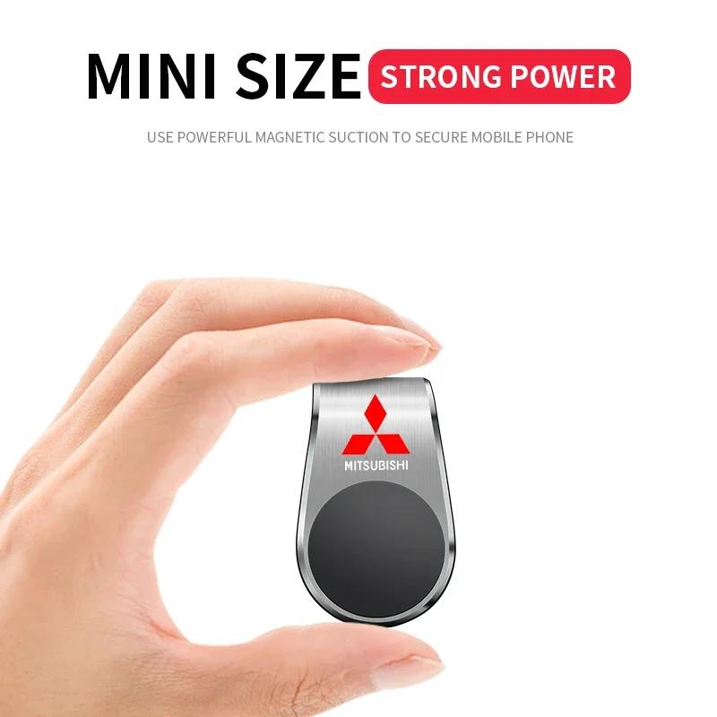 Magnetic L-Type Universal Phone Holder in Car Phone Stand Clip For Mitsubishi Eclipse Lancer Outlander Pajero ASX Colt Space
